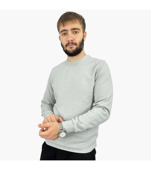 SİMİT YAKA JAKARLI SWEAT