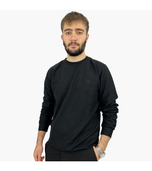 SİMİT YAKA JAKARLI SWEAT