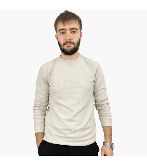 SİMİT YAKA JAKARLI SWEAT