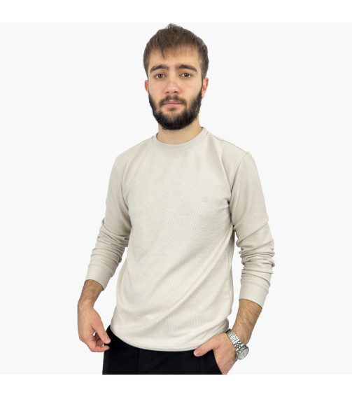 SİMİT YAKA JAKARLI SWEAT